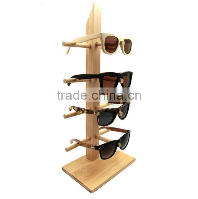 high quality wood glasses display stand