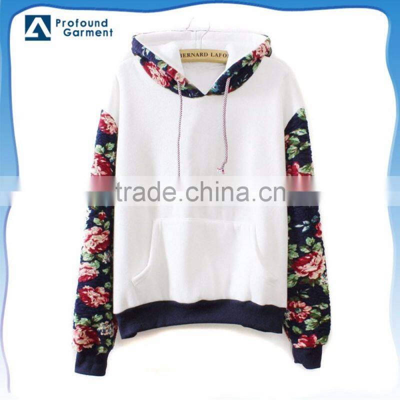 thin unbranded blank pullover women's gym cotton fleece custom fitness hoodie coats factory crewneck printing for winter