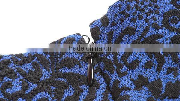 Hot sale mini blue sexy jacquard skirt casual short skirt for ladies