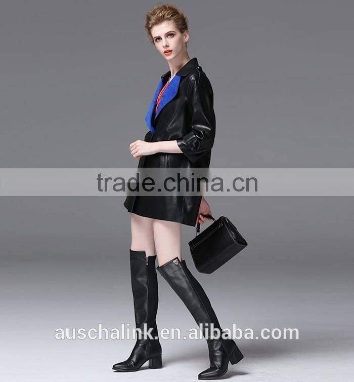 new arrival fashion women waterproof pu sexy leather jackets customized