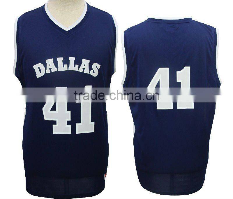 Men basketball vest back with name and number