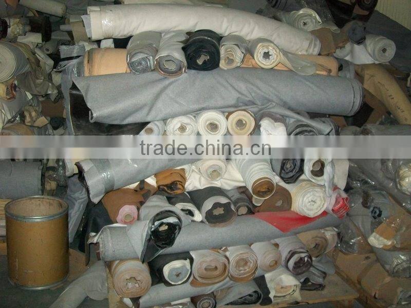 Embossed Knitted Wide Use Of Stocklot Semi Pu Leather