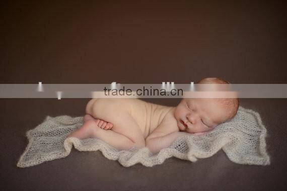 In stock newborn Crochet Knit Costume Photo Photography Props New Crochet Knit Mohair WRAP