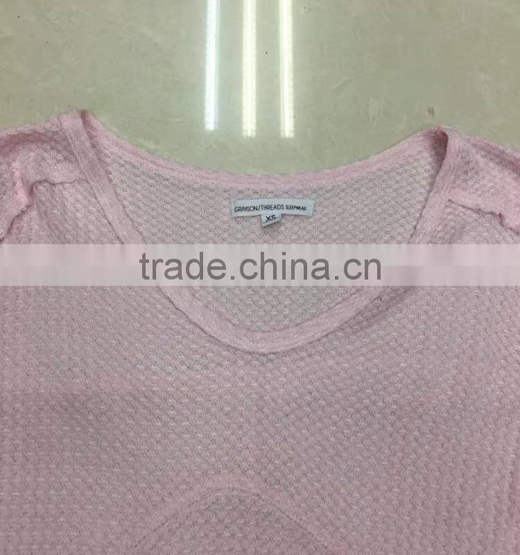 Stocklots women pink knitted cardigan fancy sleepwear