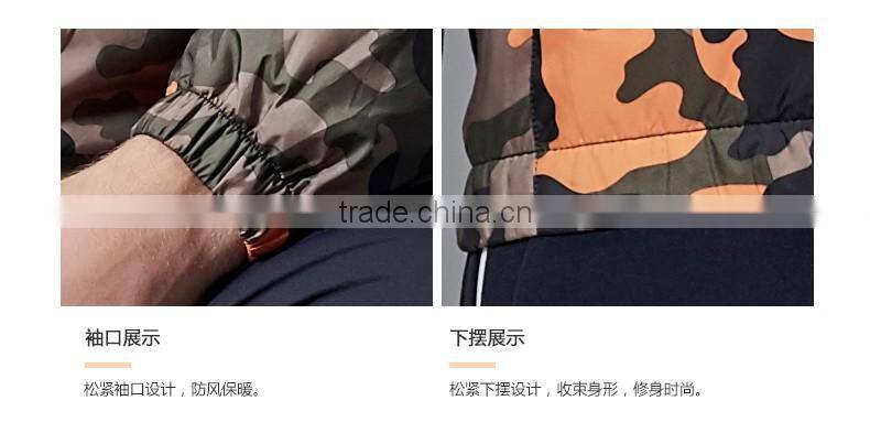 Hot Selling Men Cool Hiphop Style High Quality Camo Printing Jacket Sports Jogging Coat M-3XL XN-PJ16025