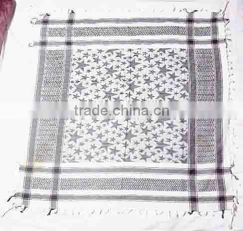 Printed Red Silk Scarf