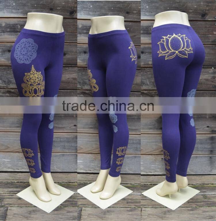 Heating transfer custom made yoga pants wholesale fitness tights legging