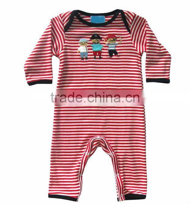 vintage colour red and white printed baby jumpsuits for kids fancy rompers
