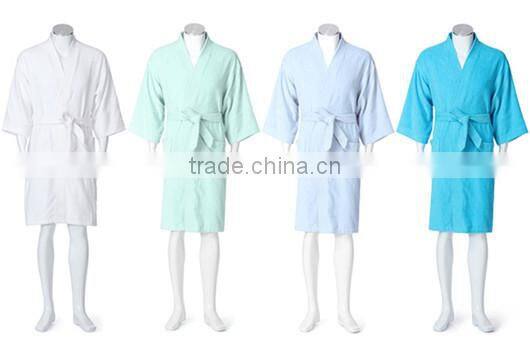 Wholesale cotton terry couples hotel white bath robe for hotel