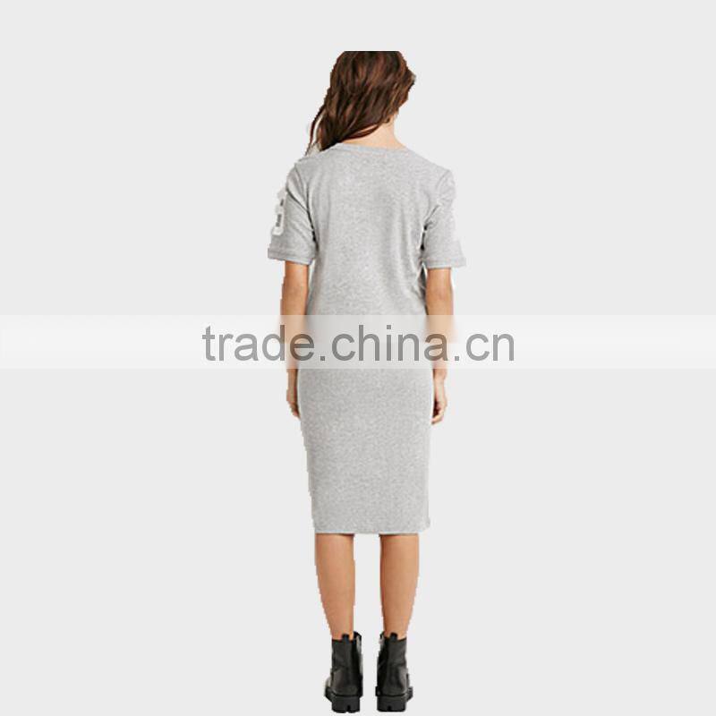 womens clothing summer 2015 short sleeve 100%cotton dresses
