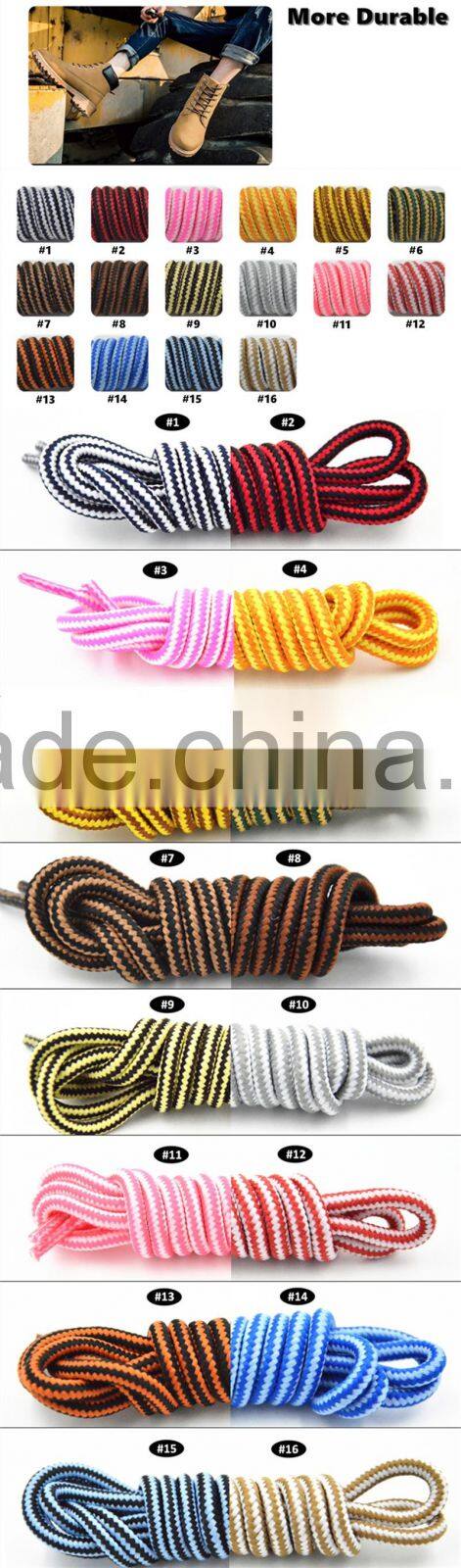 Customized Strong Round Fireman Military Boot Laces Manufacturer Provide Custom Service