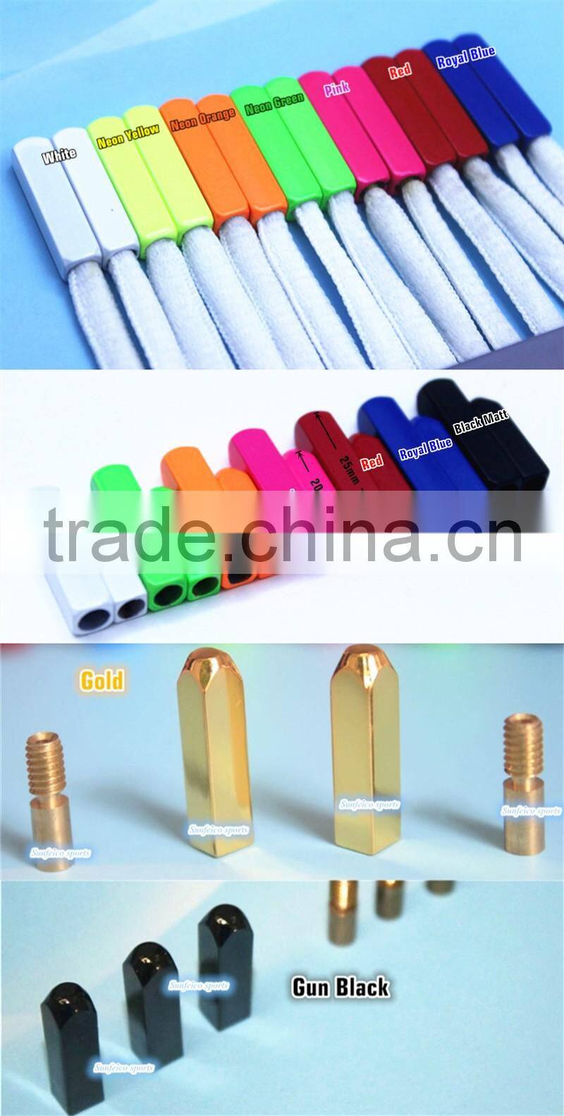 25mm Mixed Color Yeezy Lace Aglets Tips - Air Yeezy Lace Aglets (Gold/Silver/Black/White/Red/Blue/Pink/Orange/Green/Yellow)