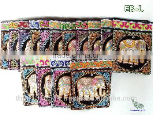 Thai Elephant Cotton HMONG Hill Tribe Shoulder Bag Cross Body Bag EB-L