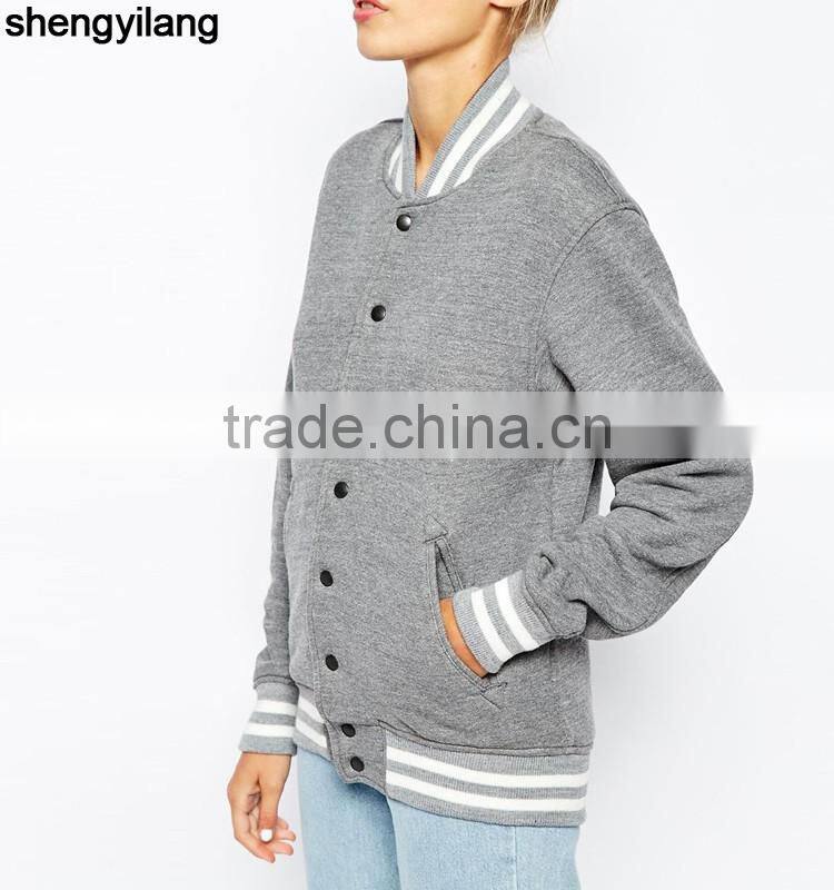 Custom women cotton jacket , high quality sports jacket for women wholesale