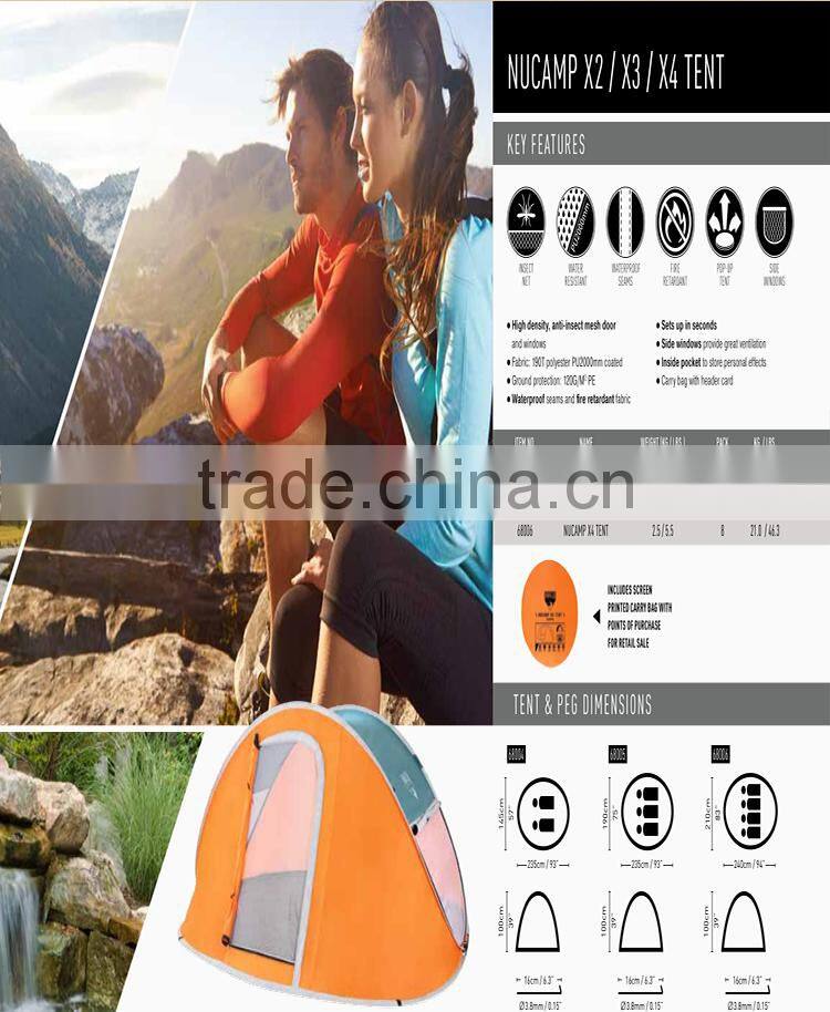 Bestway Orange Quick Opening Two Tents