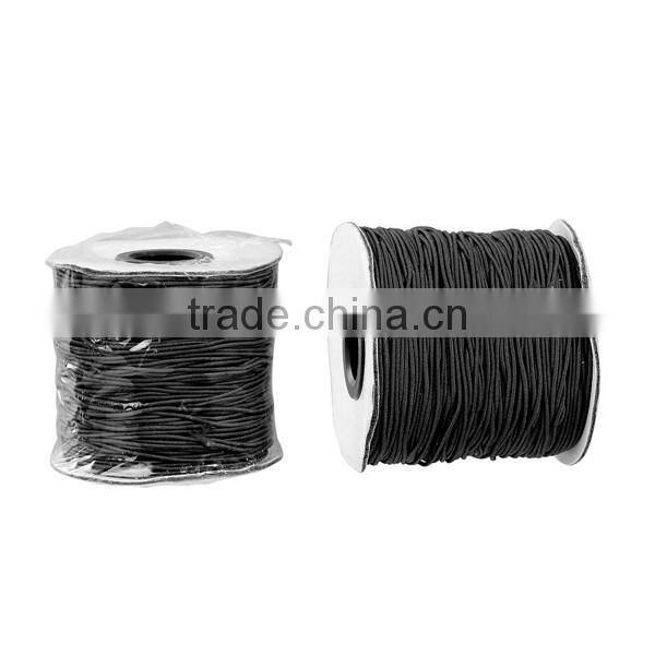 Black Elastic 1mm Polyamide Nylon Jewelry Thread Cord For Buddha/Mala/Prayer Beads
