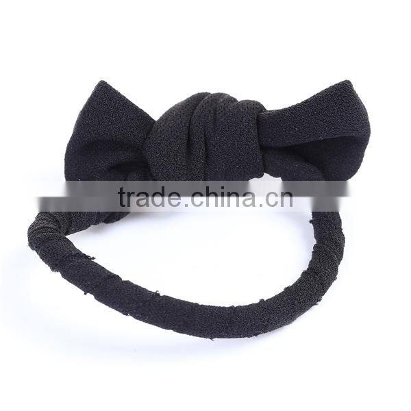 Hair Accessories Bowknot Fabric Hair Ties Ponytail Holder