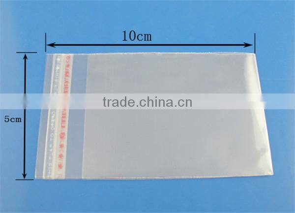 Plastic Self-Seal Bags Rectangle Transparent 10cm x 5cm