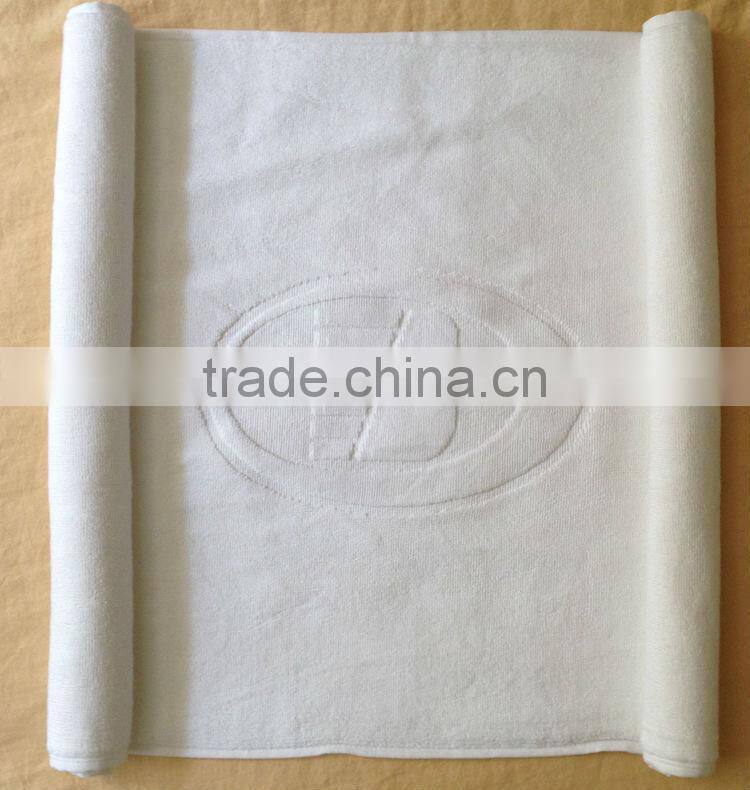 hotel towel floor mat