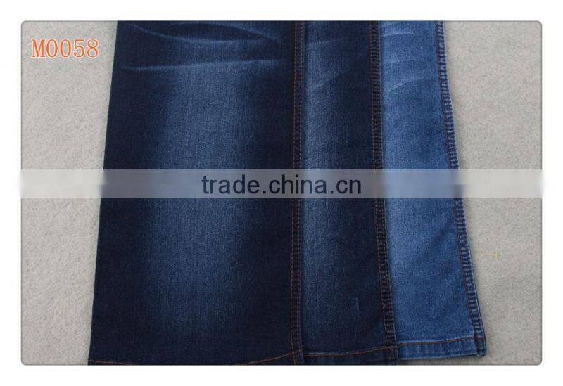 M0058 cotton polyster spandex dark blue & grey denim fabric