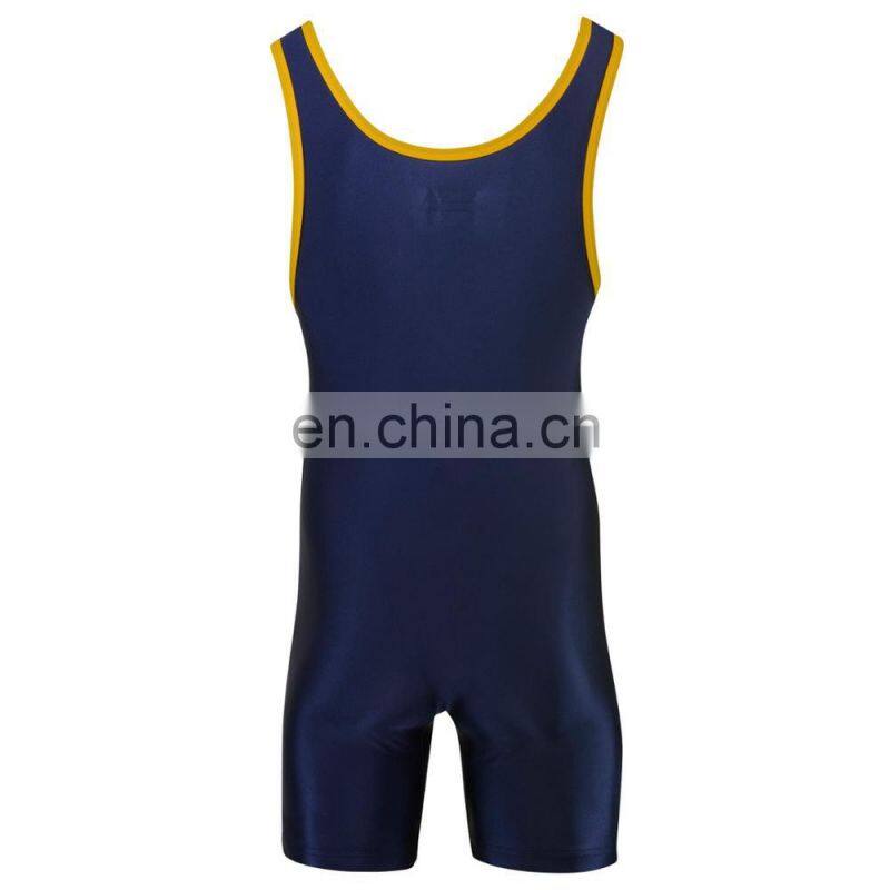 Wholesale cheap sublimation printed men's wrestling singlet
