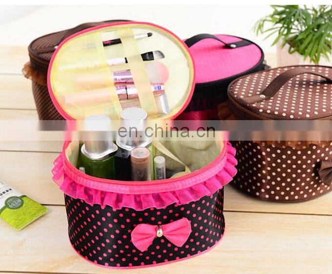 Cute gilrs bowknot cosmetic bag makeup bag