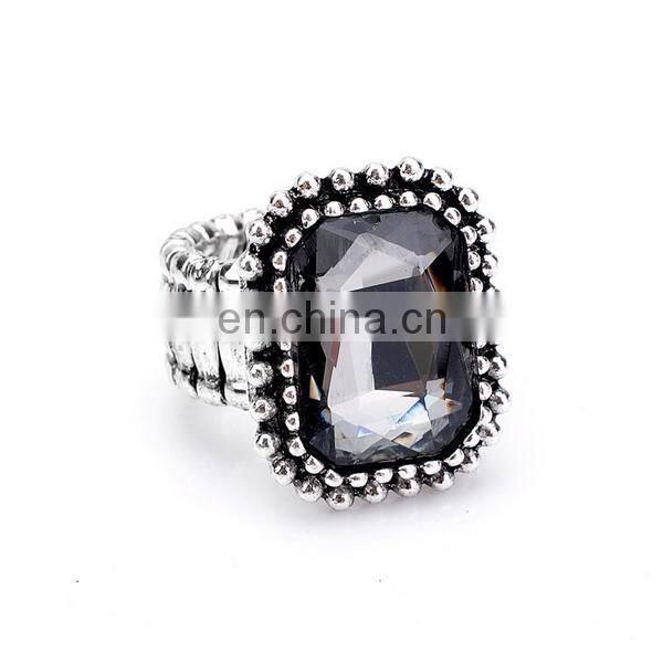 Vintage Colorful Diamond Knuckle Ring Stretch Elastic Ring Wholesale
