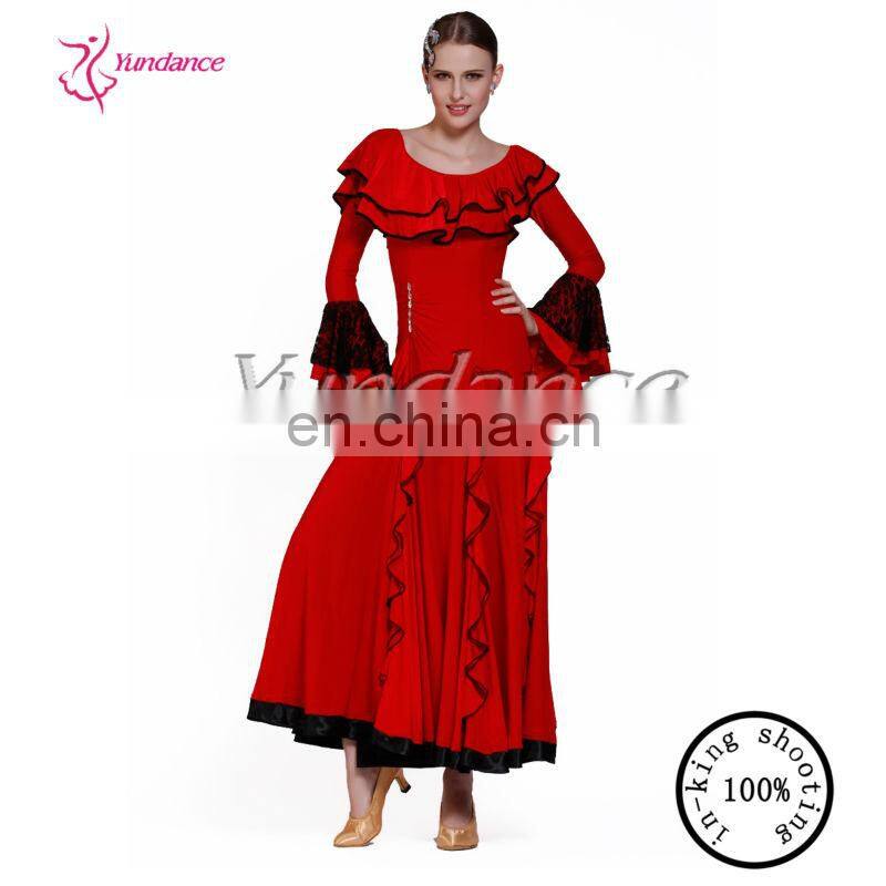 M-01 Long red bible dancing dress
