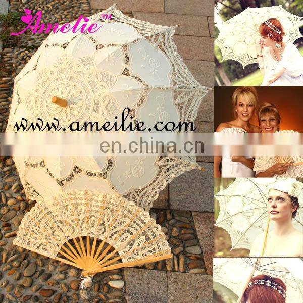 A01102 New arrival Cotton lace umbrella Very popular umbrella