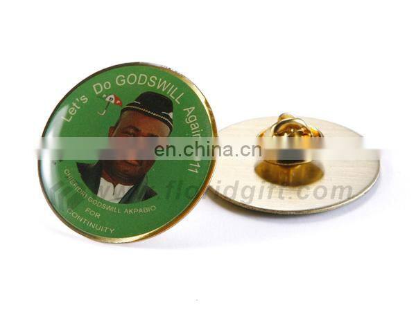 High quality cheap shirt collar souvenir stainless steel clothes pins badge