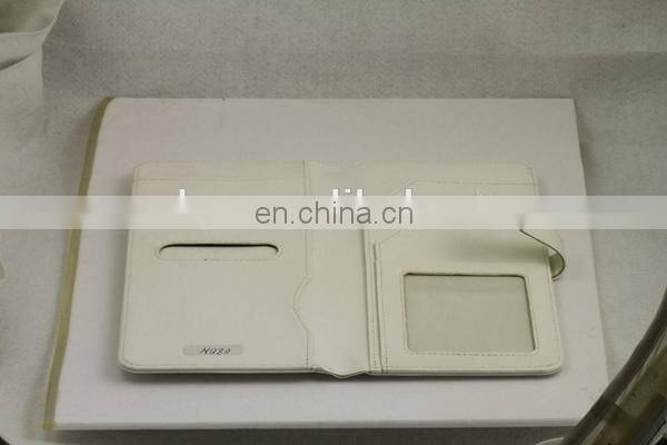 DESIGN WHITE PATTERN BIRD FLOWERS LEATHER WALLET WITH PRINTING