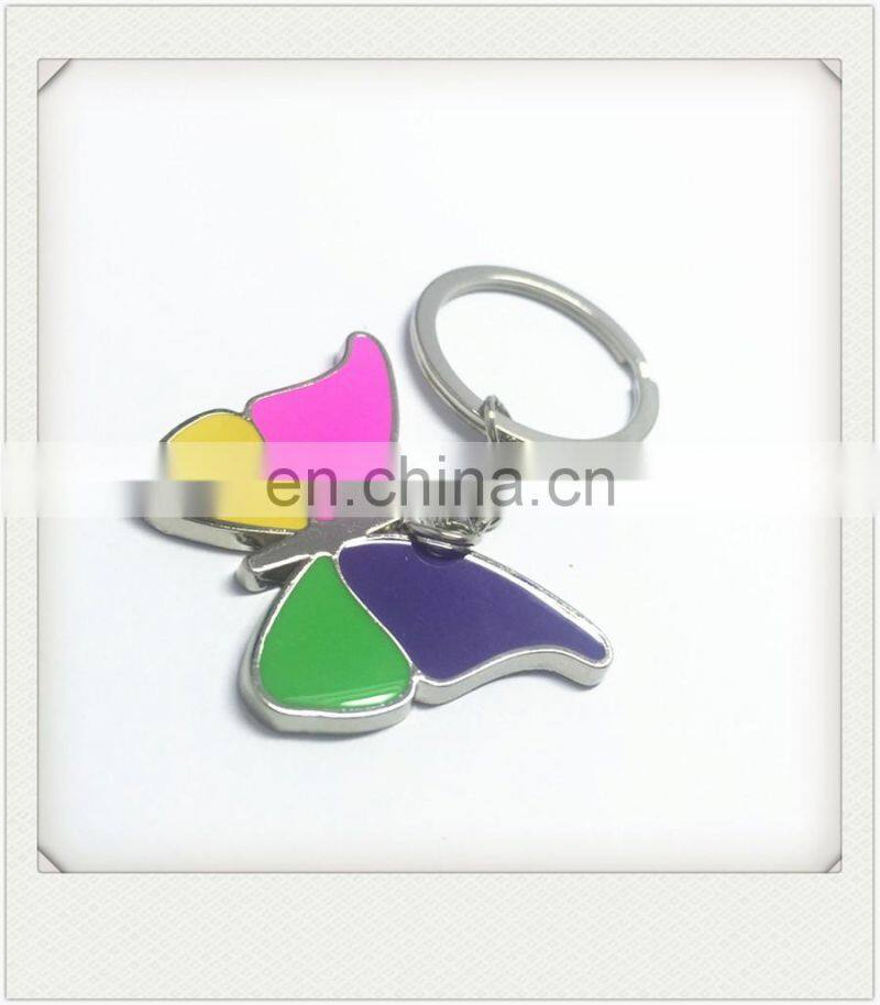 Key Chain Butterfly Color Enamel Custom Shape Keyholder