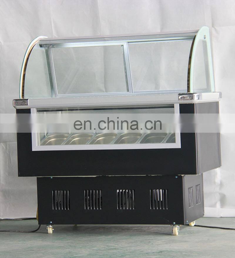 2018 Pastry display showcase /Ice cream cart/Ice cream deep display freezer