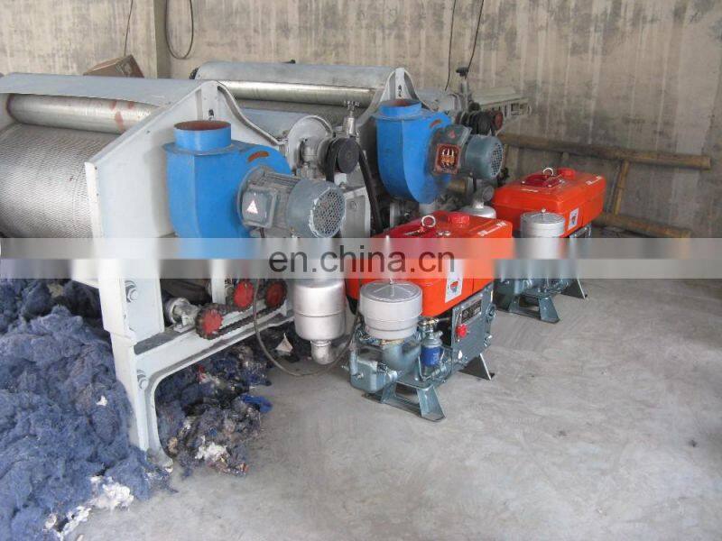 Factory Price Automatic waste jean recycling machine/waste jean tearing machine/waste textile recycling machine