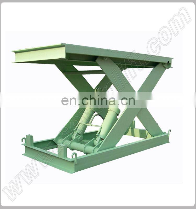 2 meter 1000kg 3 story stationary hydraulic vertical static cargo scissor people elevator platform water powered lifts table