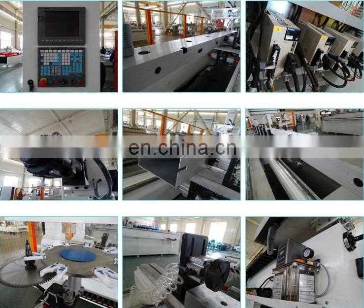 4 Axis Curtain Wall CNC Processing Milling Hole Machine