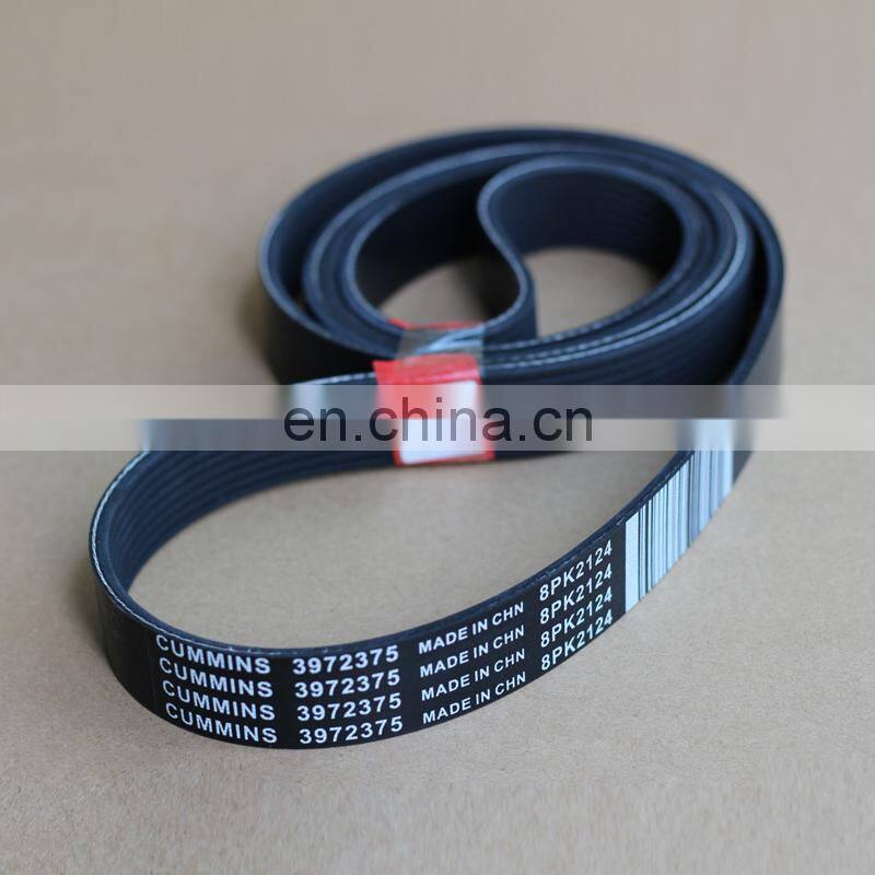 Hot Sale ISF3.8 Engine Parts V Ribbed Belt 8PK2124 3972375 Fan Belt