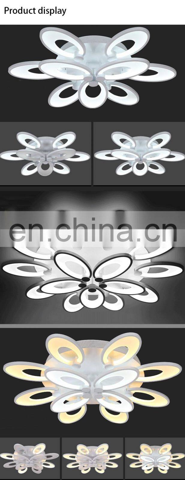 Hot sale creative dimmable color change modern chandeliers pendant light LED ceiling lamp