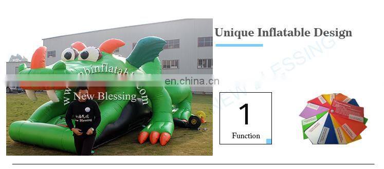 Commercial frog inflatable slide,cheap jumping inflatable water slide for sale