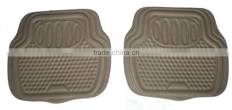 rubber universal car mats/ velcro bottom/TPR+XPE+TPR