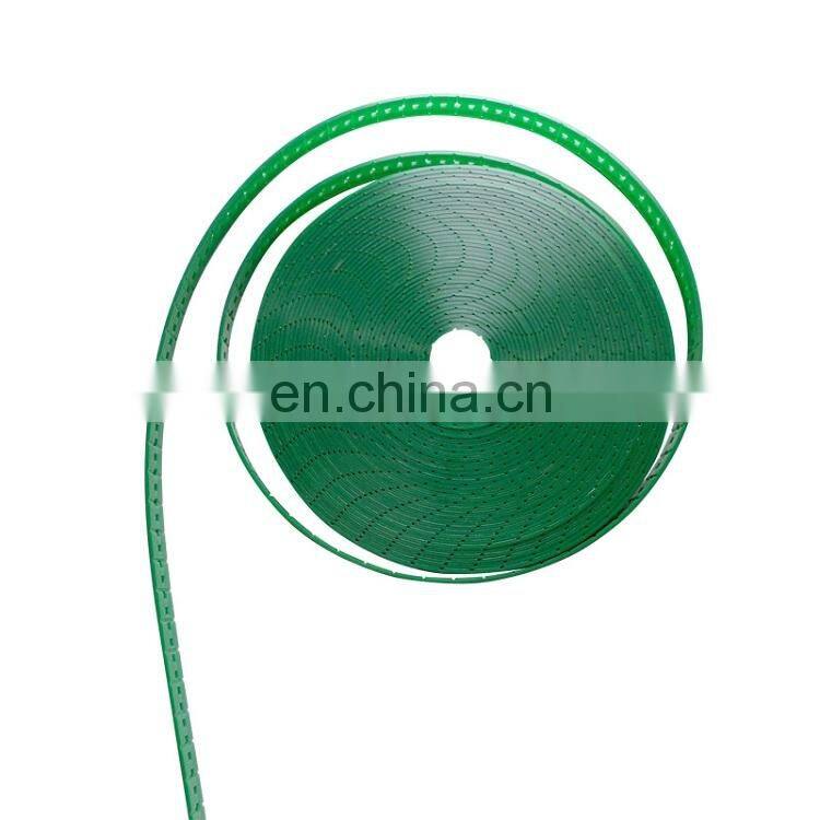 china supplier pu green color holes timing belt for motorized curtain