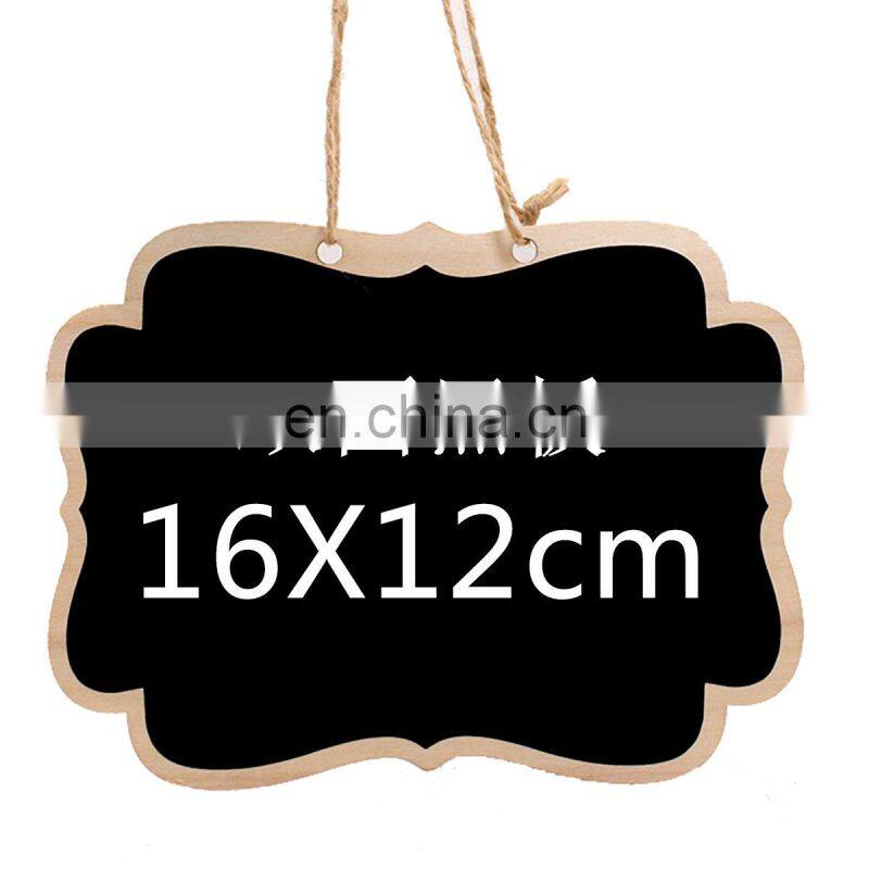 Wholesale creative wooden double side blackboard can be hung message board children creative gift