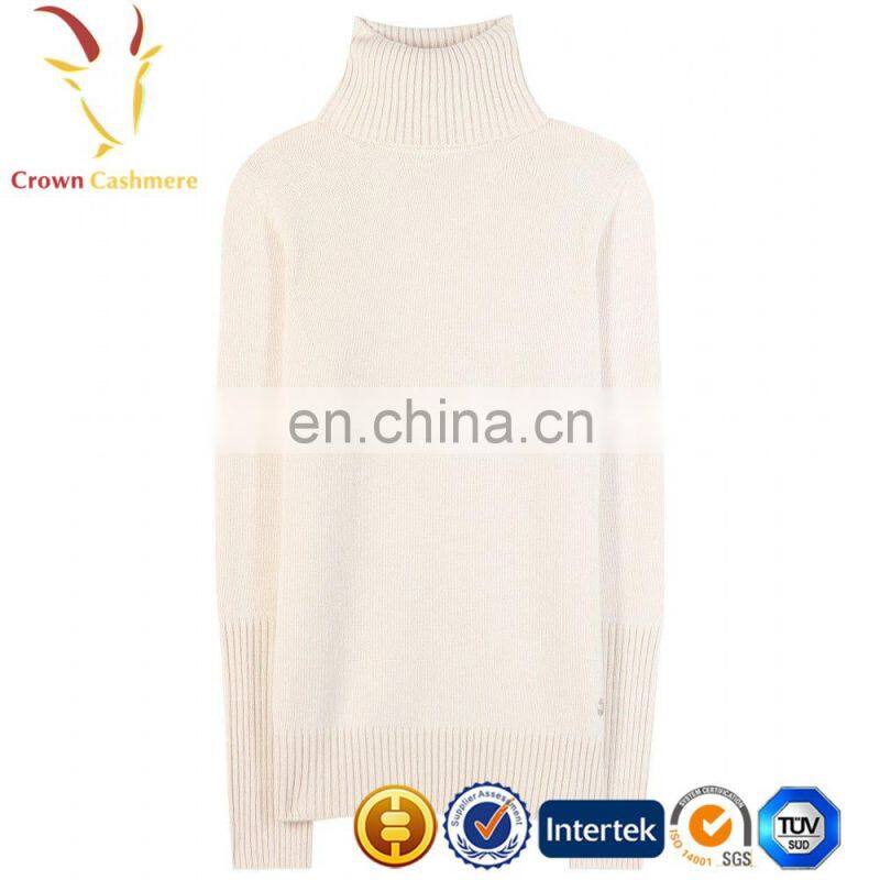 Light Pink Cashmere Knitwear Womens Sweater Top