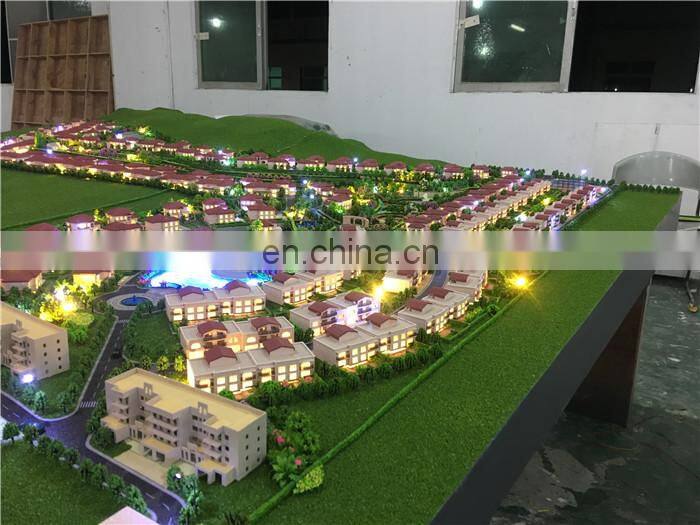 New made scale  project 3d model display for master villas
