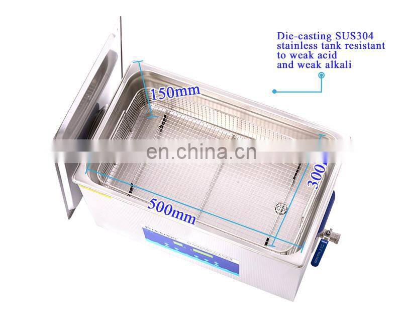 22L 480W Laboratory Ultrasonic Cleaner with Heater and Timer Stainless Steel