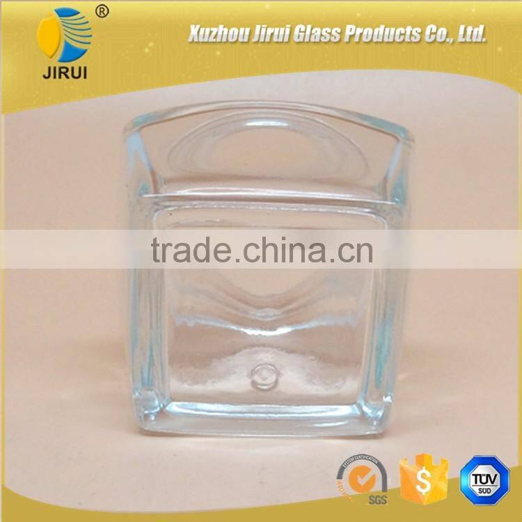 clear glass cosmetic cream jar