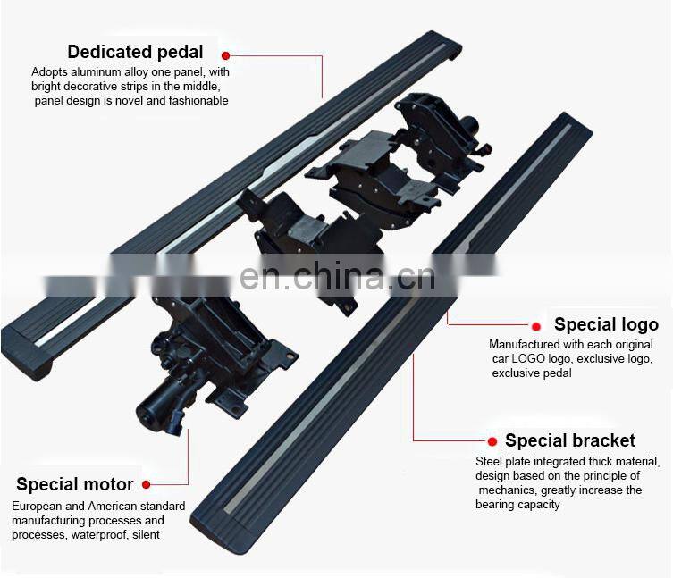 Good quality electric running board With Blue LED