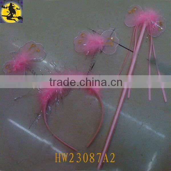 2013 New Fashion Pink Butterfly Headband