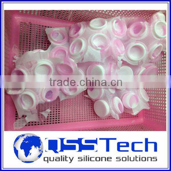 High quality 7ml customized small 3 pieces acrylic storage jar set/ oil dab wax container/ silicone wax and oil container