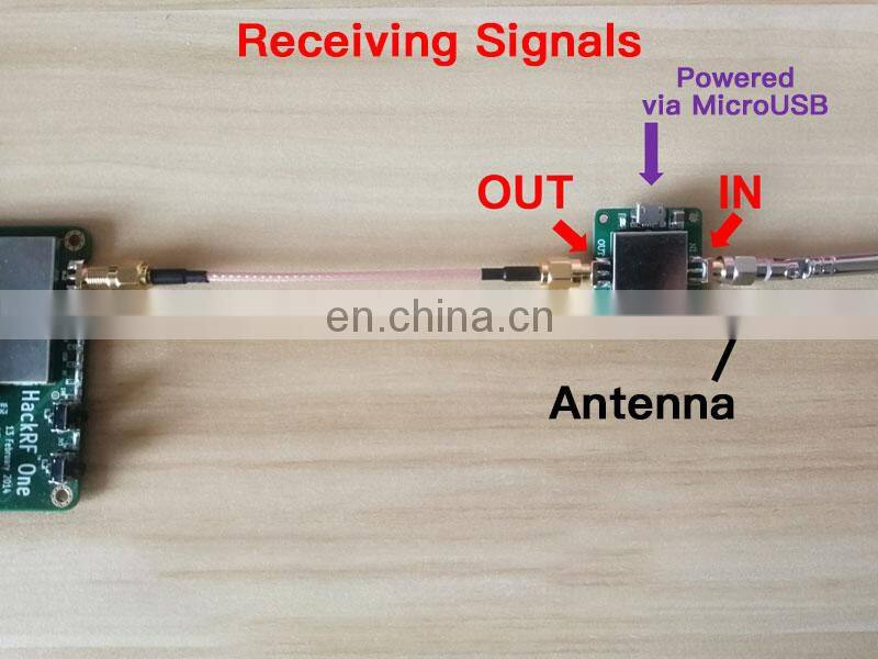 50M-6GHz Gain 20DB Low Noise LNA RF Power Amplifier Powered By USB OpenSourceSDR Lab